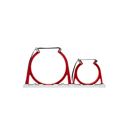 Bottlechock Kit, 2 Cylinders, Medium & Large, Galvanized AU BCBGOXY